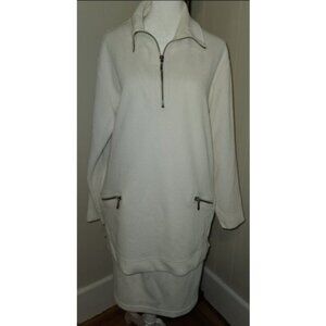 * MODA SPIEGEL Winter White Zip Accent Skirt Set Ladies XL